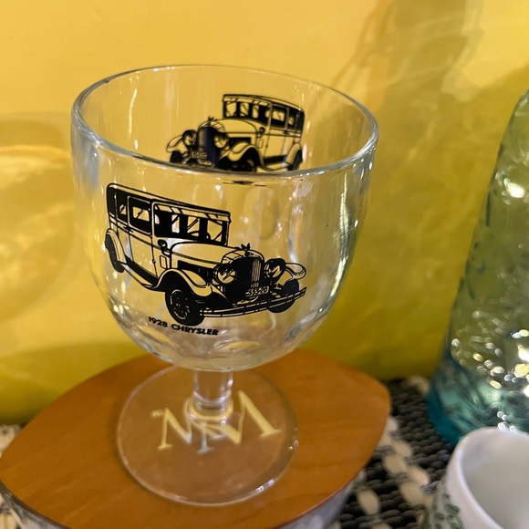 Other - Set of 4 FORD Vintage Car Design Glass Goblets - Set of 4